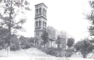 Terrenoire, l'ancienne église, s.d (2 FI ICONO 2357). 